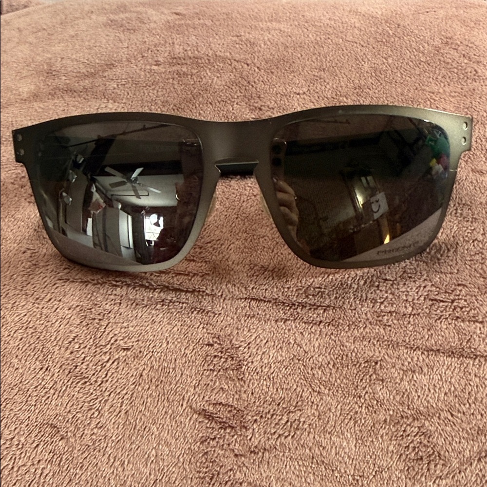 Oakley OO4123 Holbrook Metal Polarized Sunglasses | Matte Gunmetal | 55◻18